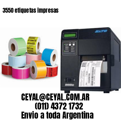 3550 etiquetas impresas