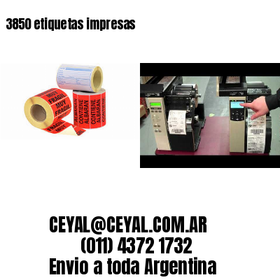3850 etiquetas impresas