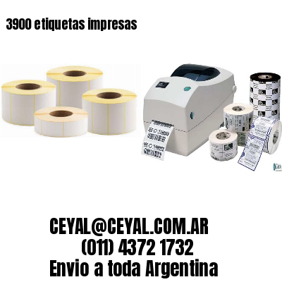 3900 etiquetas impresas