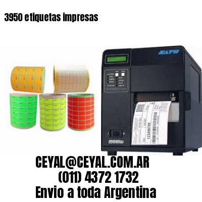 3950 etiquetas impresas