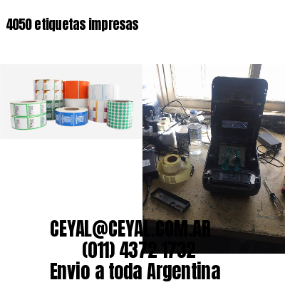4050 etiquetas impresas