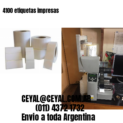 4100 etiquetas impresas