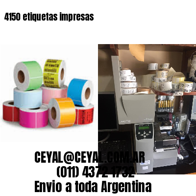 4150 etiquetas impresas