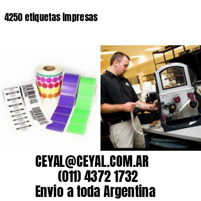 4250 etiquetas impresas
