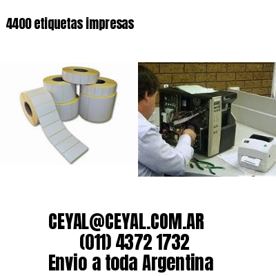 4400 etiquetas impresas