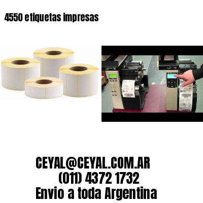 4550 etiquetas impresas