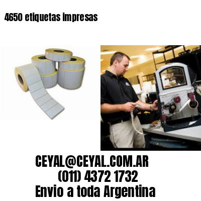 4650 etiquetas impresas