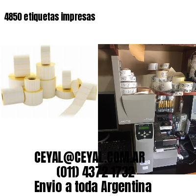 4850 etiquetas impresas