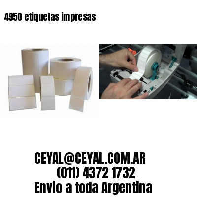 4950 etiquetas impresas
