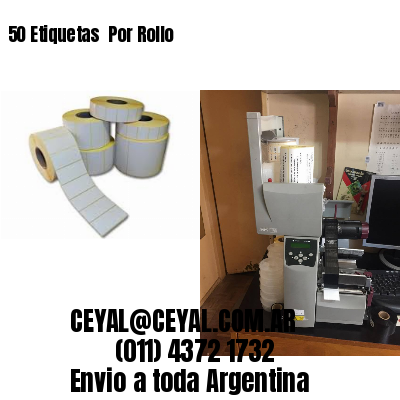 50 Etiquetas  Por Rollo
