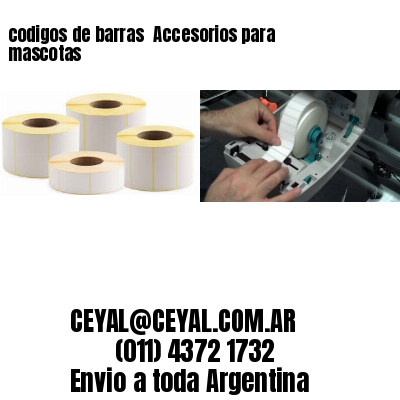 codigos de barras 	Accesorios para mascotas