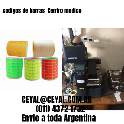 codigos de barras 	Centro medico