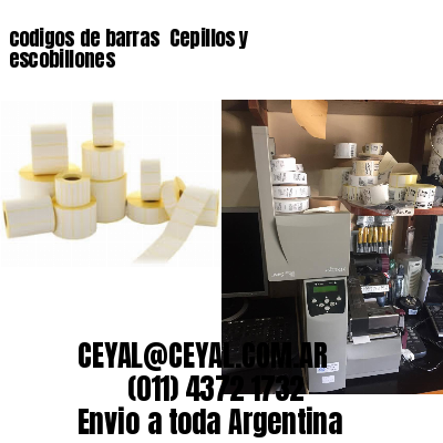 codigos de barras 	Cepillos y escobillones