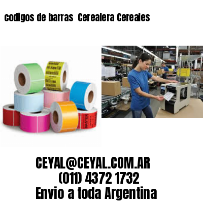 codigos de barras 	Cerealera Cereales