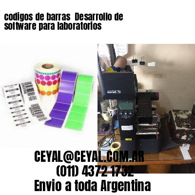 codigos de barras 	Desarrollo de software para laboratorios