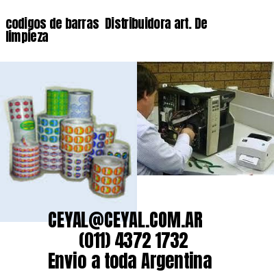 codigos de barras 	Distribuidora art. De limpieza