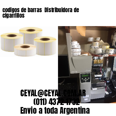 codigos de barras 	Distribuidora de cigarrillos
