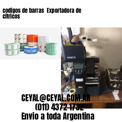 codigos de barras 	Exportadora de citricos