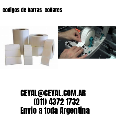 codigos de barras 	collares