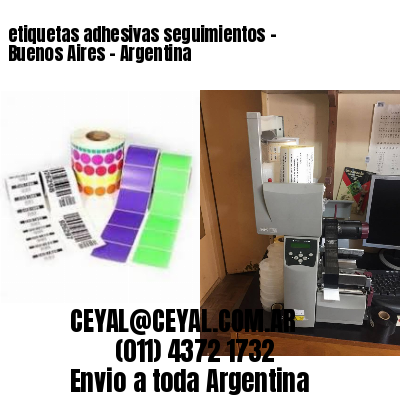etiquetas adhesivas seguimientos – Buenos Aires – Argentina