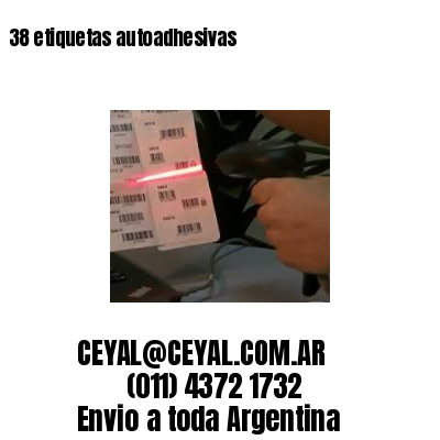 38 etiquetas autoadhesivas