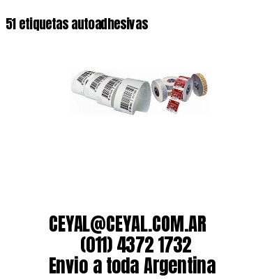 51 etiquetas autoadhesivas