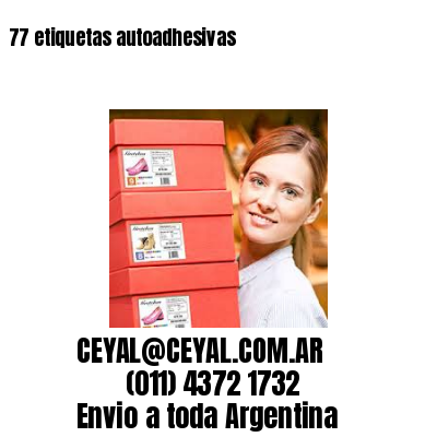 77 etiquetas autoadhesivas