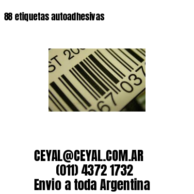 88 etiquetas autoadhesivas
