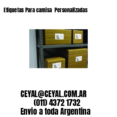 Etiquetas Para camisa  Personalizadas
