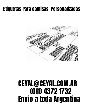 Etiquetas Para camisas  Personalizadas
