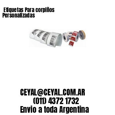 Etiquetas Para corpiños  Personalizadas