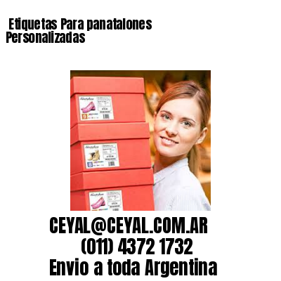 Etiquetas Para panatalones  Personalizadas