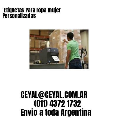 Etiquetas Para ropa mujer  Personalizadas