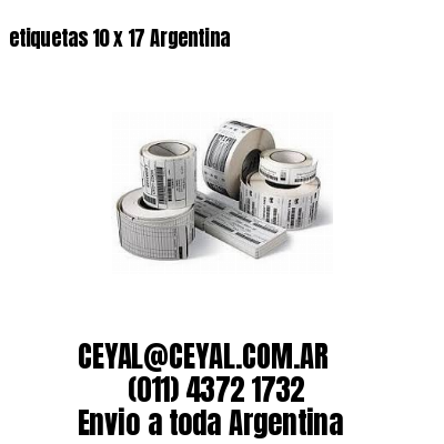 etiquetas 10 x 17 Argentina