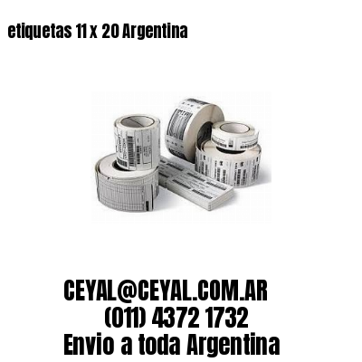 etiquetas 11 x 20 Argentina