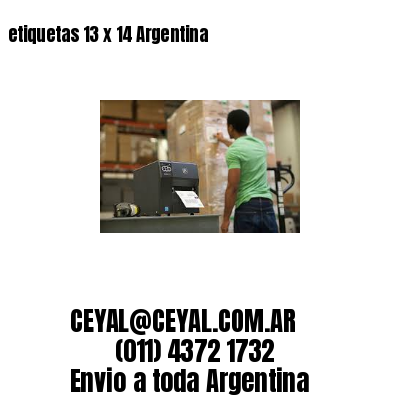 etiquetas 13 x 14 Argentina