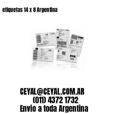 etiquetas 14 x 8 Argentina