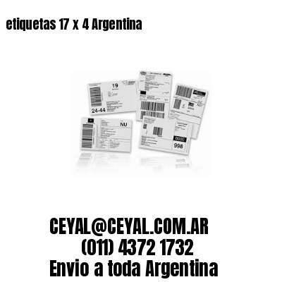 etiquetas 17 x 4 Argentina