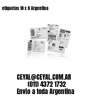 etiquetas 18 x 8 Argentina