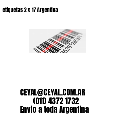 etiquetas 2 x 17 Argentina