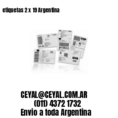 etiquetas 2 x 19 Argentina
