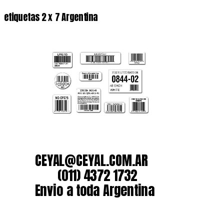 etiquetas 2 x 7 Argentina