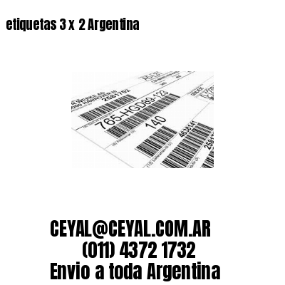 etiquetas 3 x 2 Argentina