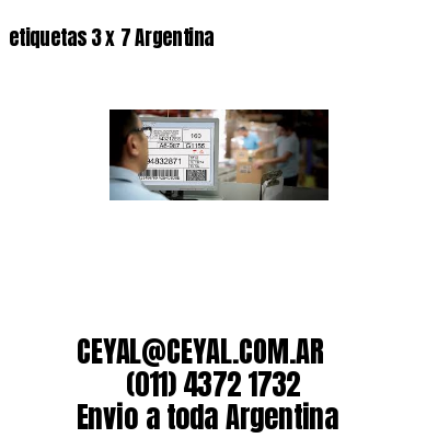 etiquetas 3 x 7 Argentina