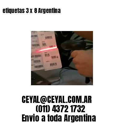 etiquetas 3 x 8 Argentina