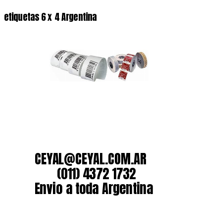 etiquetas 6 x 4 Argentina