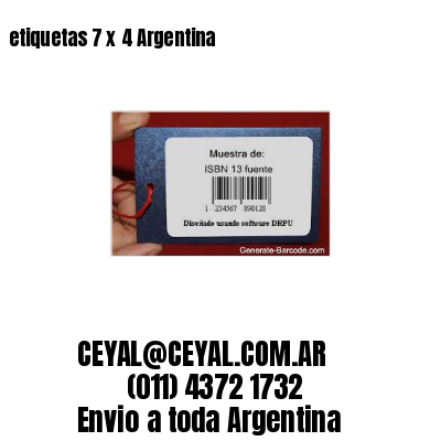 etiquetas 7 x 4 Argentina