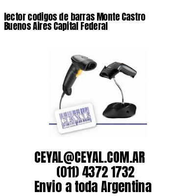 lector codigos de barras Monte Castro Buenos Aires Capital Federal