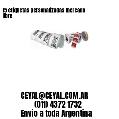 15 etiquetas personalizadas mercado libre