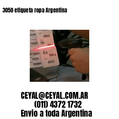 3050 etiqueta ropa Argentina